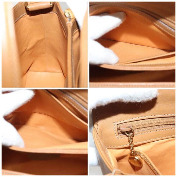 GUCCI Bamboo Hand Bag Leather Brown Gold 000 26 0175 Auth 127876 - Picture 15 of 16